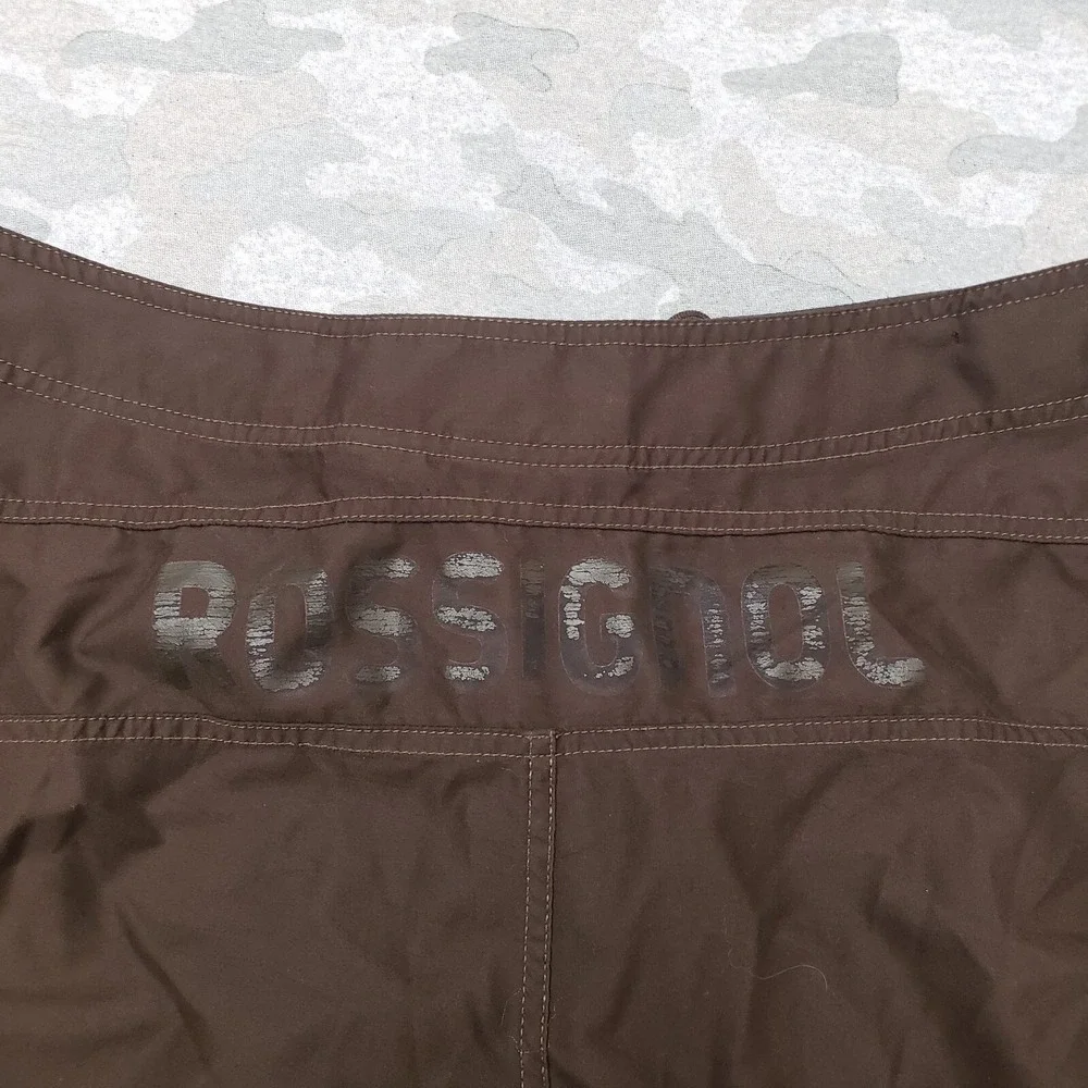Rossignol‎ Cargo Board Shorts Men's 2XL Brown Lightweight Drawstring Pockets